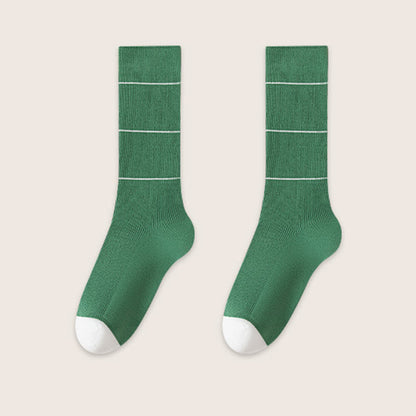 Soft Natural Dyeing Sleep Socks(3 Pairs) - Green - EU39-45(US6-11) - image 11