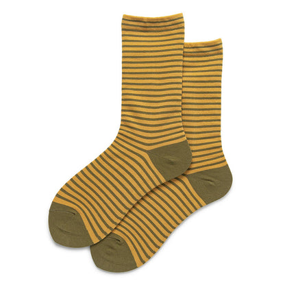 Color Blocked Stripes Sleep Socks(5 Pairs) - Yellow - EU36-40(US3-7) - image 9
