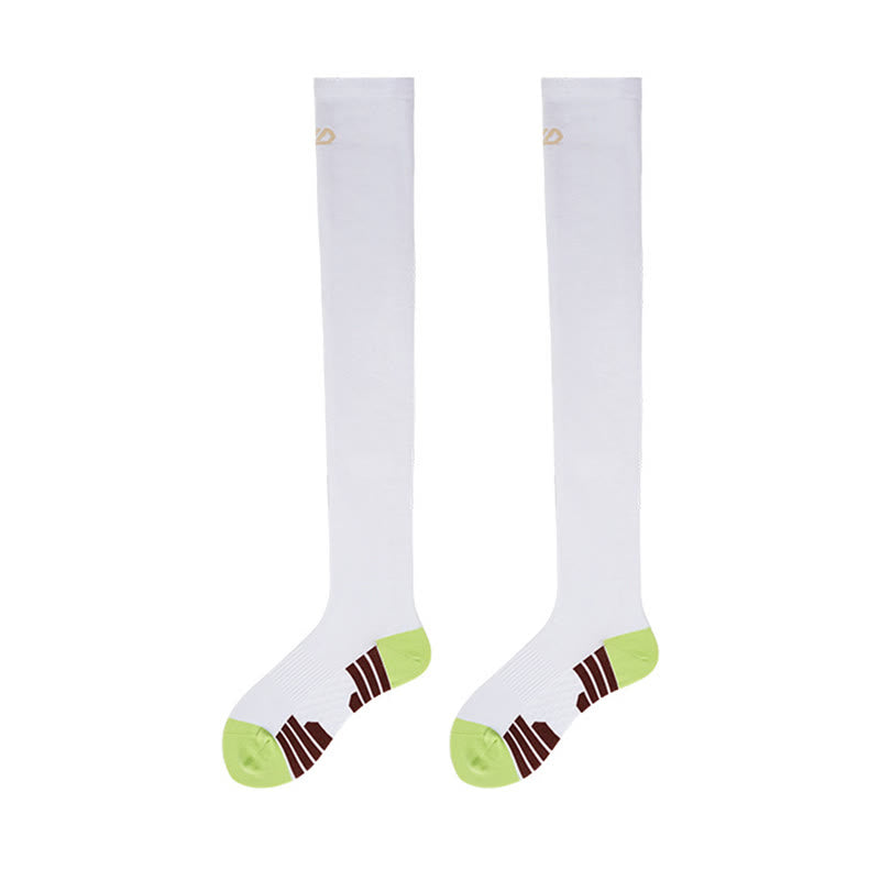Support Sport Thigh High Socks(2 Pairs) - White - EU36-40(US3-7) - image 7