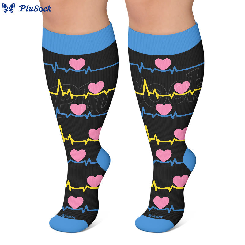 Plus Size Heartbeat Compression Socks - image 4