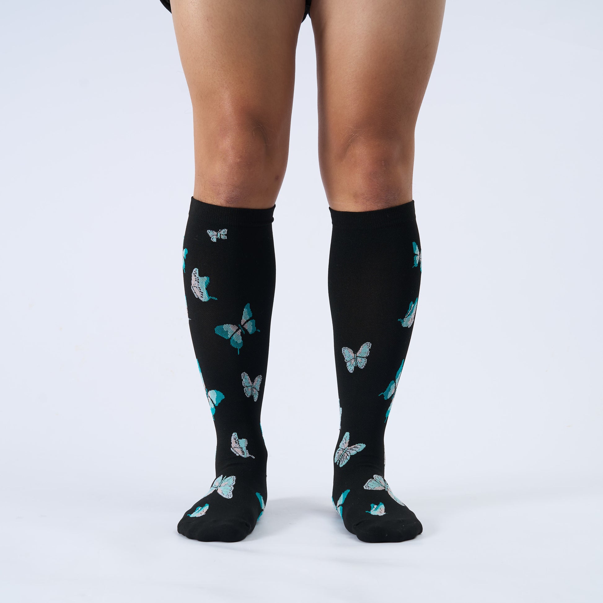 Plus Size  Butterfly Print Compression Socks(3 Pairs) - image 4