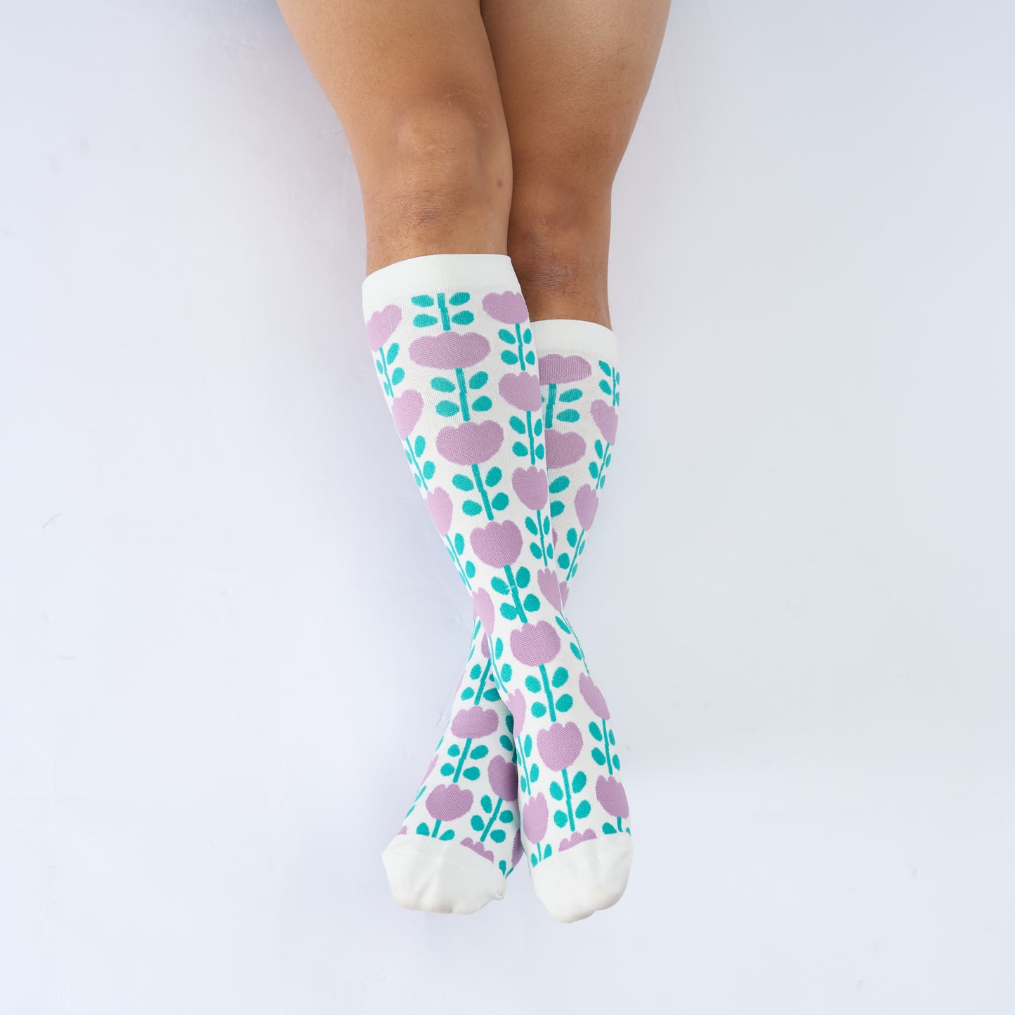 Plus Size Floral Trio Compression Socks - image 5