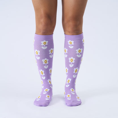 Plus Size Floral Trio Compression Socks - image 1