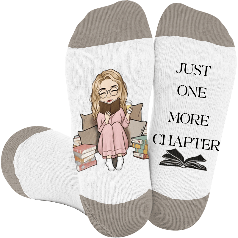 Plus Size Reading Compression Socks - Healing(1 Pair) - 4XL - image 3