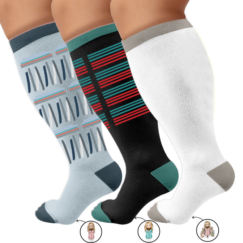 Plus Size Reading Compression Socks - image 8
