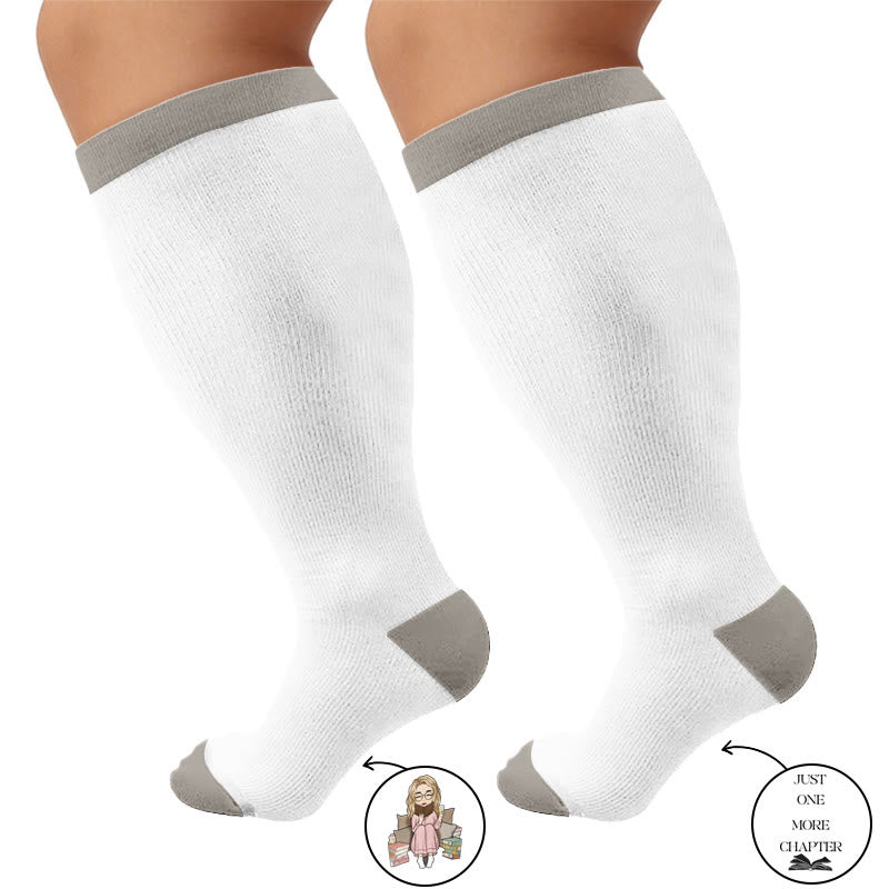 Plus Size Reading Compression Socks - image 11