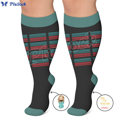 Plus Size Reading Compression Socks - image 6