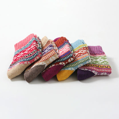 Retro Palette Quarter Socks(5 Pairs) - Multicolor - EU36-41(US3-7.5) - image 7