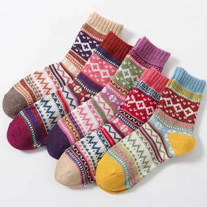 Retro Palette Quarter Socks(5 Pairs) - image 1