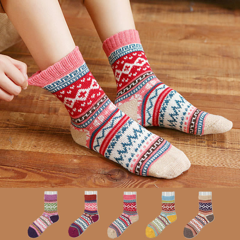 Retro Palette Quarter Socks(5 Pairs) - image 0