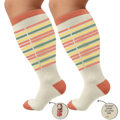 Plus Size Casual Reading Compression Socks - image 10