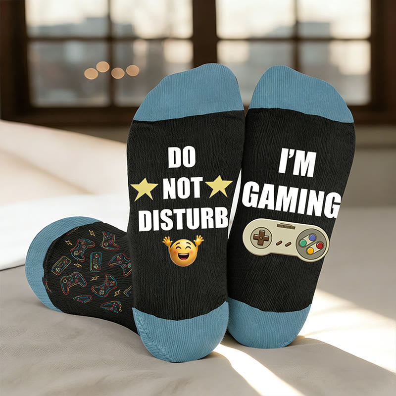 Plus Size Personal Hobby Compression Socks - Gaming(1 Pair) - 4XL - image 2