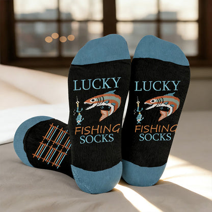 Plus Size Personal Hobby Compression Socks - Outdoor Fishing(1 Pair) - 4XL - image 0