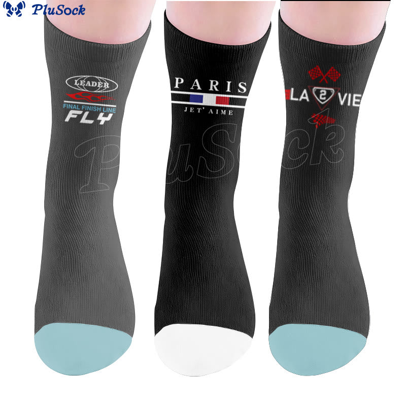 Racing Paris Flag Socks - image 0