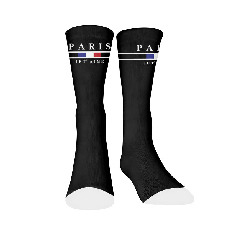 Racing Paris Flag Socks - Paris(1 Pair) - EU37-44(US4-10) - image 8
