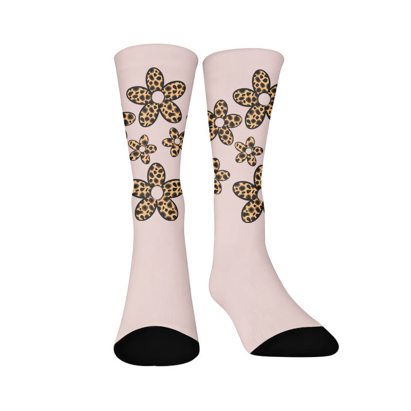 Butterfly Heart Leopard Print Socks - Leopard print(1 Pair) - EU37-44(US4-10) - image 9