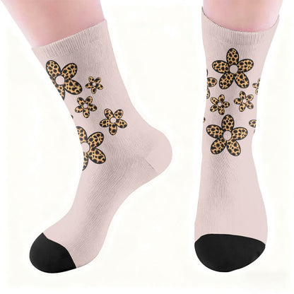 Butterfly Heart Leopard Print Socks - image 6
