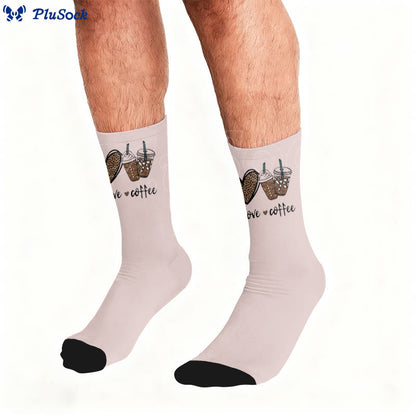 Butterfly Heart Coffee Socks - image 3
