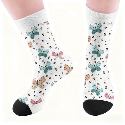 Butterfly Heart Coffee Socks - image 4