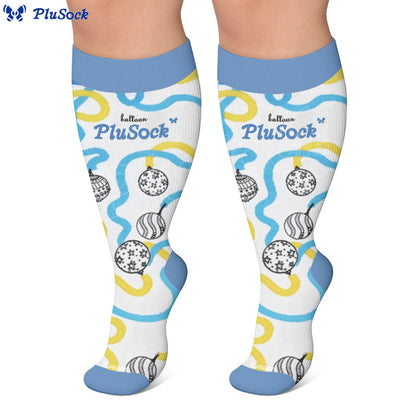 Plus Size Stripe Ballon Compression Socks - image 3