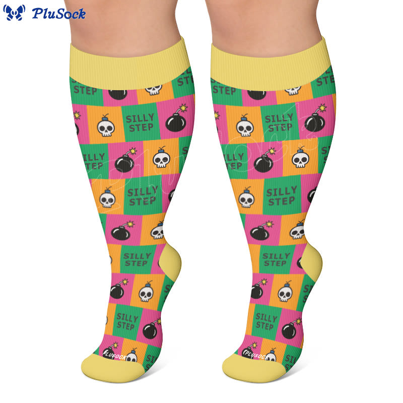 Plus Size Stripe Ballon Compression Socks - image 4