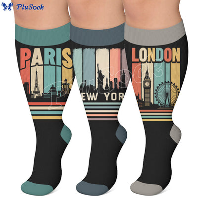 Plus Size Urban Compression Socks - image 0