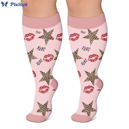 Plus Size Animal Print Compression Socks - image 4