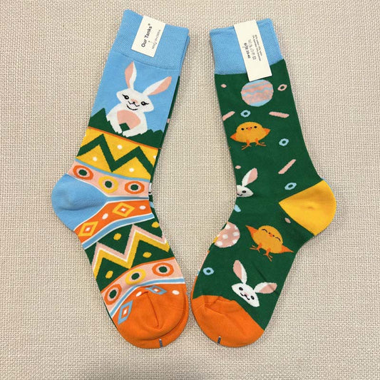 Easter Rabbit Quarter Socks(2 Pairs) - image 0