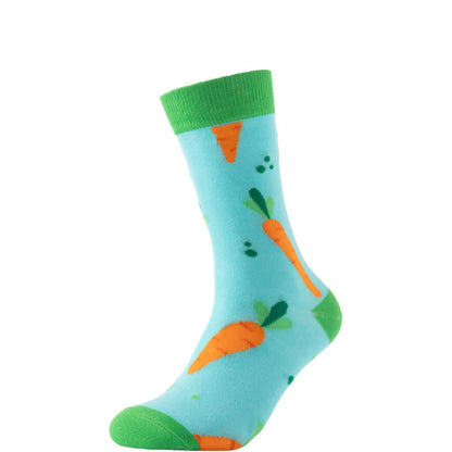 Easter Carrot Themed Quarter Socks(6 Pairs) - image 5