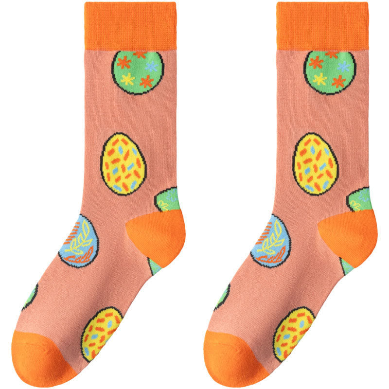 Easter Carrot Themed Quarter Socks(6 Pairs) - image 10