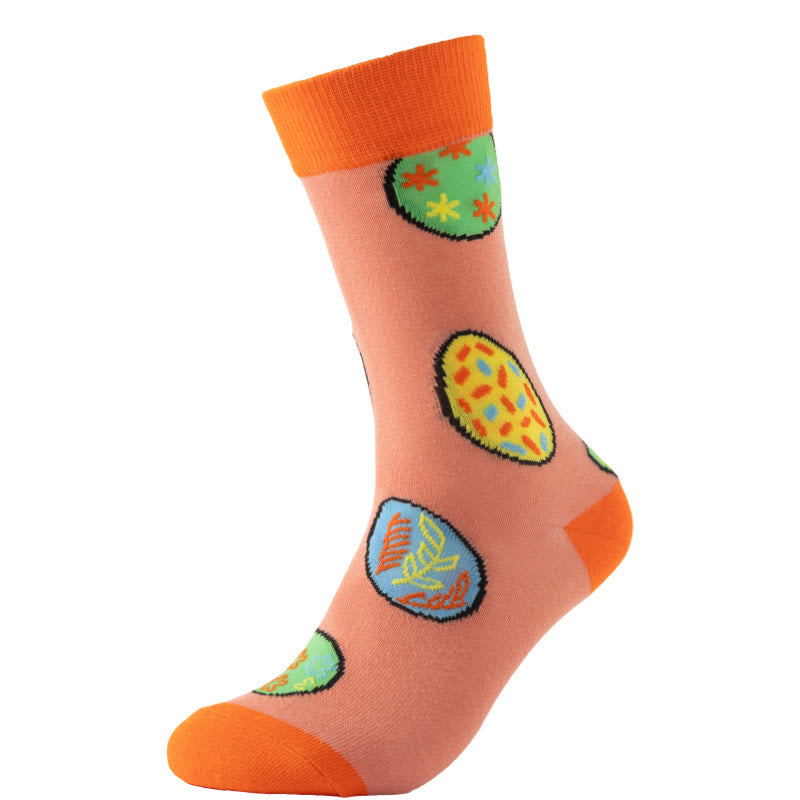 Easter Carrot Themed Quarter Socks(6 Pairs) - image 3