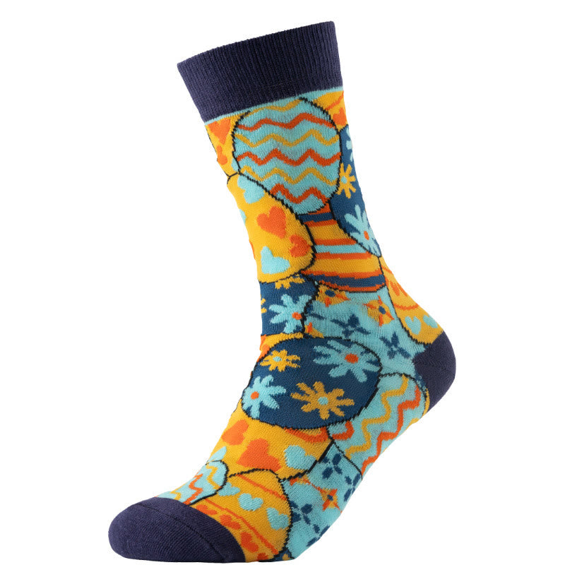 Easter Carrot Themed Quarter Socks(6 Pairs) - image 1