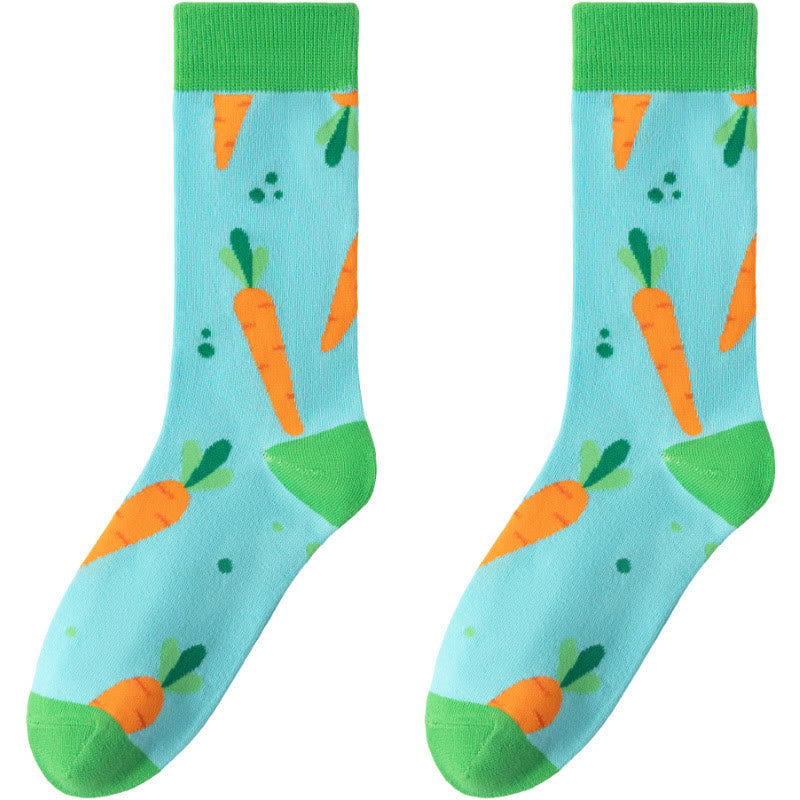 Easter Carrot Themed Quarter Socks(6 Pairs) - image 12