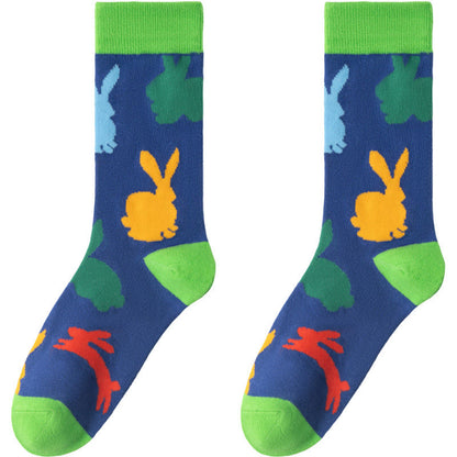 Easter Carrot Themed Quarter Socks(6 Pairs) - image 13