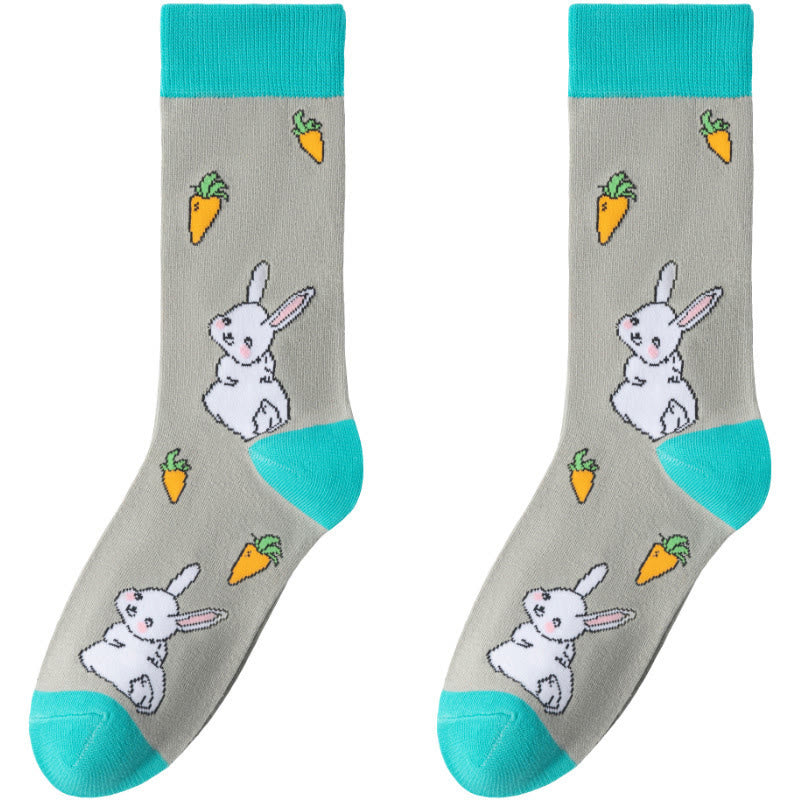 Easter Carrot Themed Quarter Socks(6 Pairs) - image 14