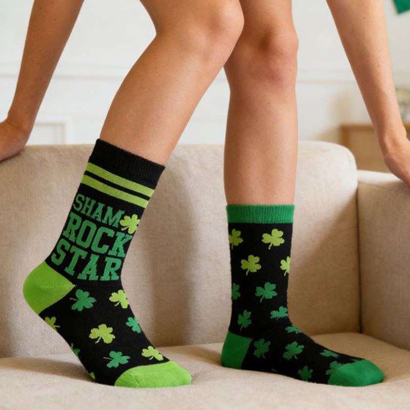 Striped Clover Quarter Socks(3 Pairs) - image 2