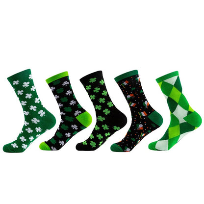 Lucky Clover Series Quarter Socks(5 Pairs) - Multicolor B - EU36-42(US3-8.5) - image 16
