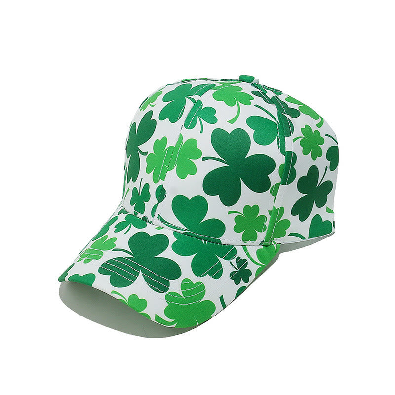 Plus Size Clover Print Baseball Cap - C - One Size - image 7