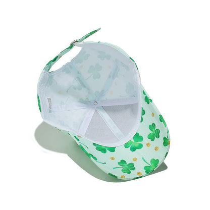Plus Size Clover Print Baseball Cap - image 1