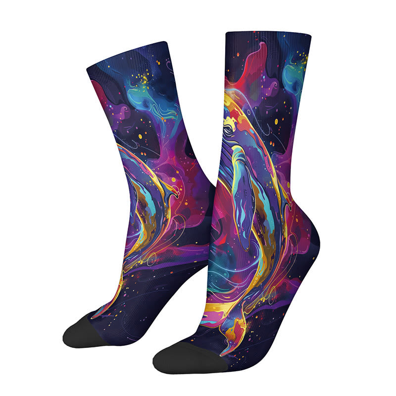 3D Universe Quarter Socks(4 Pairs) - image 6