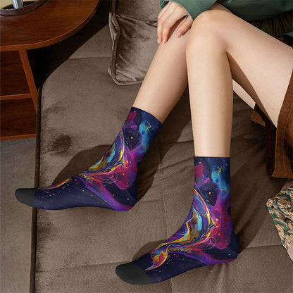 3D Universe Quarter Socks(4 Pairs) - image 3
