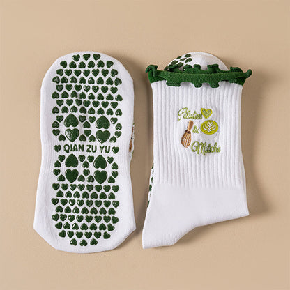 Cherry Coffee Yoga Socks(4 Pairs) - image 7