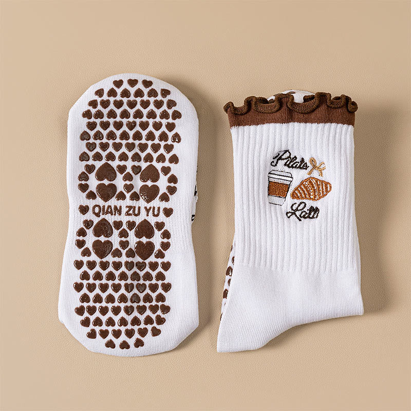 Cherry Coffee Yoga Socks(4 Pairs) - image 8