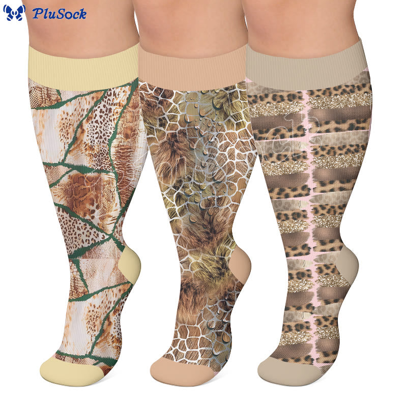 Plus Size Textured Compression Socks - image 0