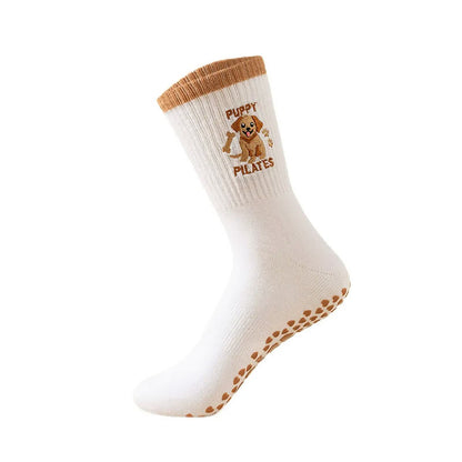 Plusoc Puppy Coffee Yoga Socks(3 Pairs) - image 3
