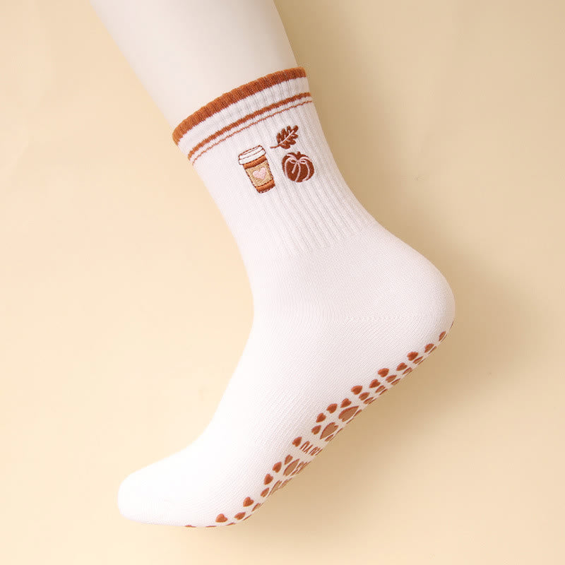 Plusoc Puppy Coffee Yoga Socks(3 Pairs) - image 2