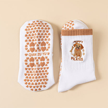 Puppy Coffee Grip Socks(3 Pairs) - image 4