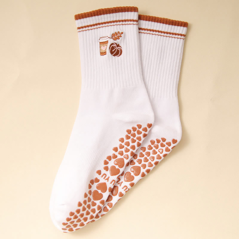 Plusoc Puppy Coffee Yoga Socks(3 Pairs) - image 12