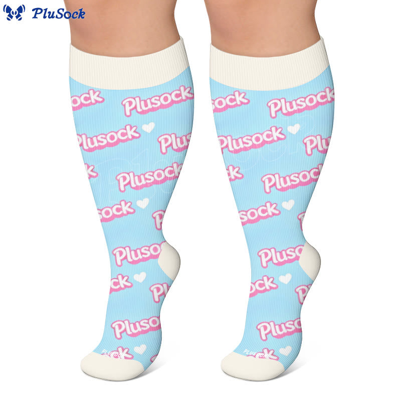 Plus Size Playful Heart Series Compression Socks - image 3