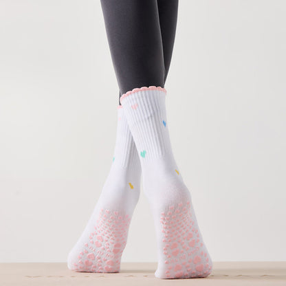 Flower Cherry Heart Yoga Socks(4 Pairs) - image 7
